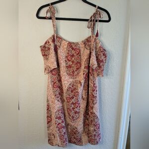 Madewell Silk Mini Shift Dress S Off The Shoulder Fairycore Adjustable Straps